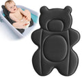 Rezlli Infant Baby Bath CushionFits Inside Most Baby Bathtubs Breathable Soft Baby Bath Support SeatBaby Bath Pad Bath Pillow for BathtubNewborn Bath Mat with 4 Suction Cups (Black)