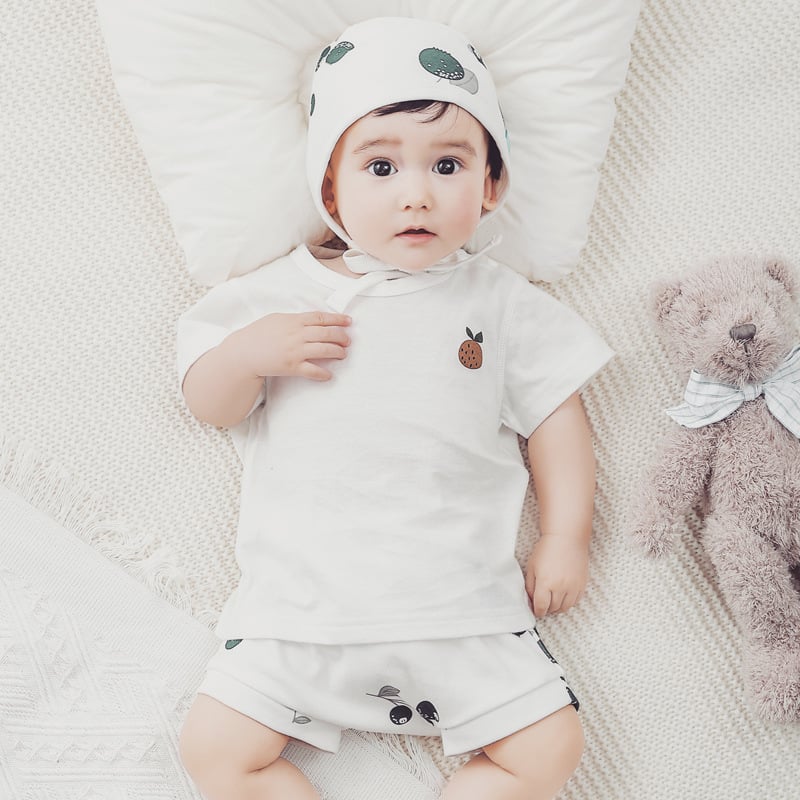 Organic Cotton Short Sleeve Baby T-Shirt for Summer