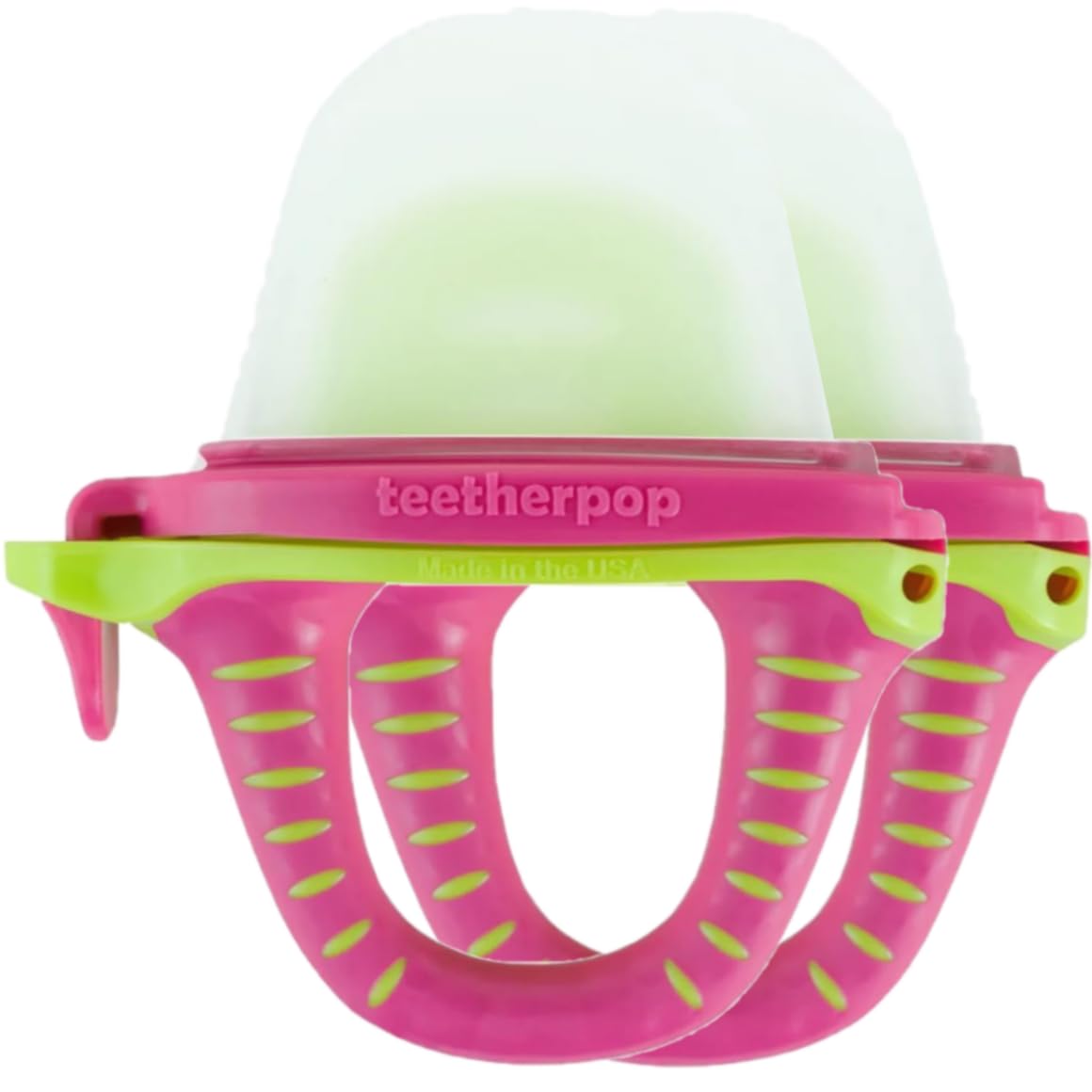 Teetherpop Fillable Freezable Baby Feeder – Spill-Proof Design for Baby Led Weaning – Perfect for Breastmilk Storage Smoothies Purees or a Baby Fruit Feeder – Baby Feeding Essentials (PinkLimon)