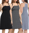 SUIEK Womens Maternity Nursing Tank Tops Cotton Breastfeeding Nightgown Maternity Sleepwear (X-Large)