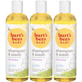 Burts Bees Baby Shampoo & Wash Lavender Calming Tear Free Baby Soap12 Fl Oz (Pack of 3)