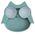 Tidy Tot Suction Plate Baby and Toddler. Includes Pots with Lids. Ideal Baby Plate for Baby Weaning. Strong Suction on Kids Plate for Non-Slip Feeding. Owl or Fox Toddler Plates designs
