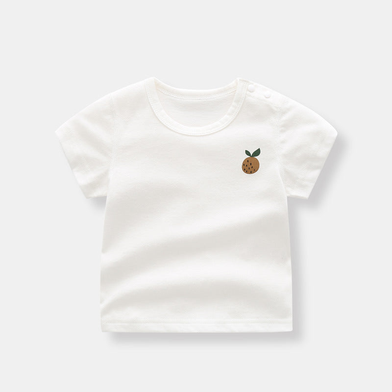 Organic Cotton Short Sleeve Baby T-Shirt for Summer