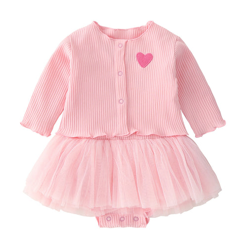 Baby Clothing Set: Triangle Vest and Cardigan