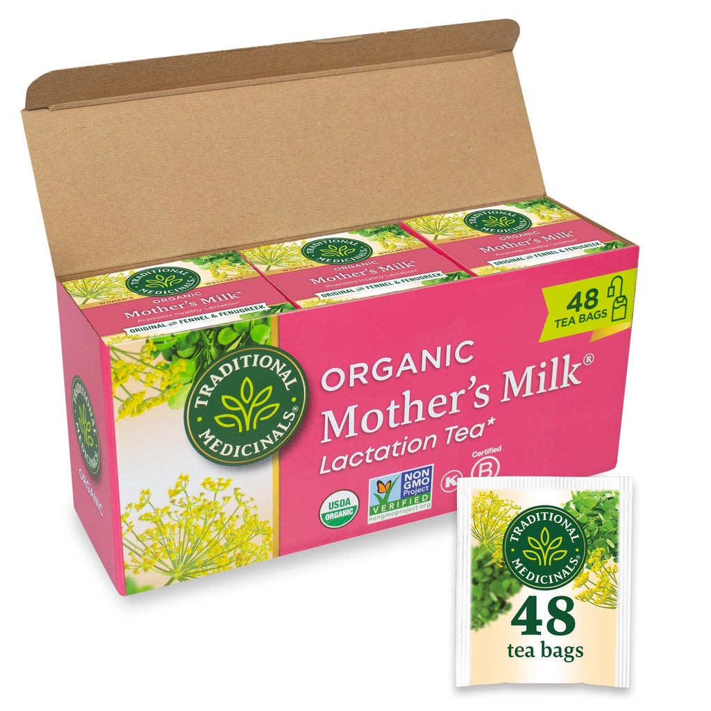 Traditional Medicinals Organic Mother's Milk Tea — Breastfeeding Support (48 Bags)