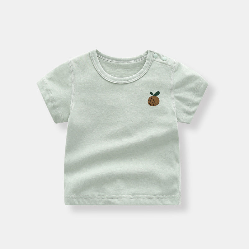 Organic Cotton Short Sleeve Baby T-Shirt for Summer