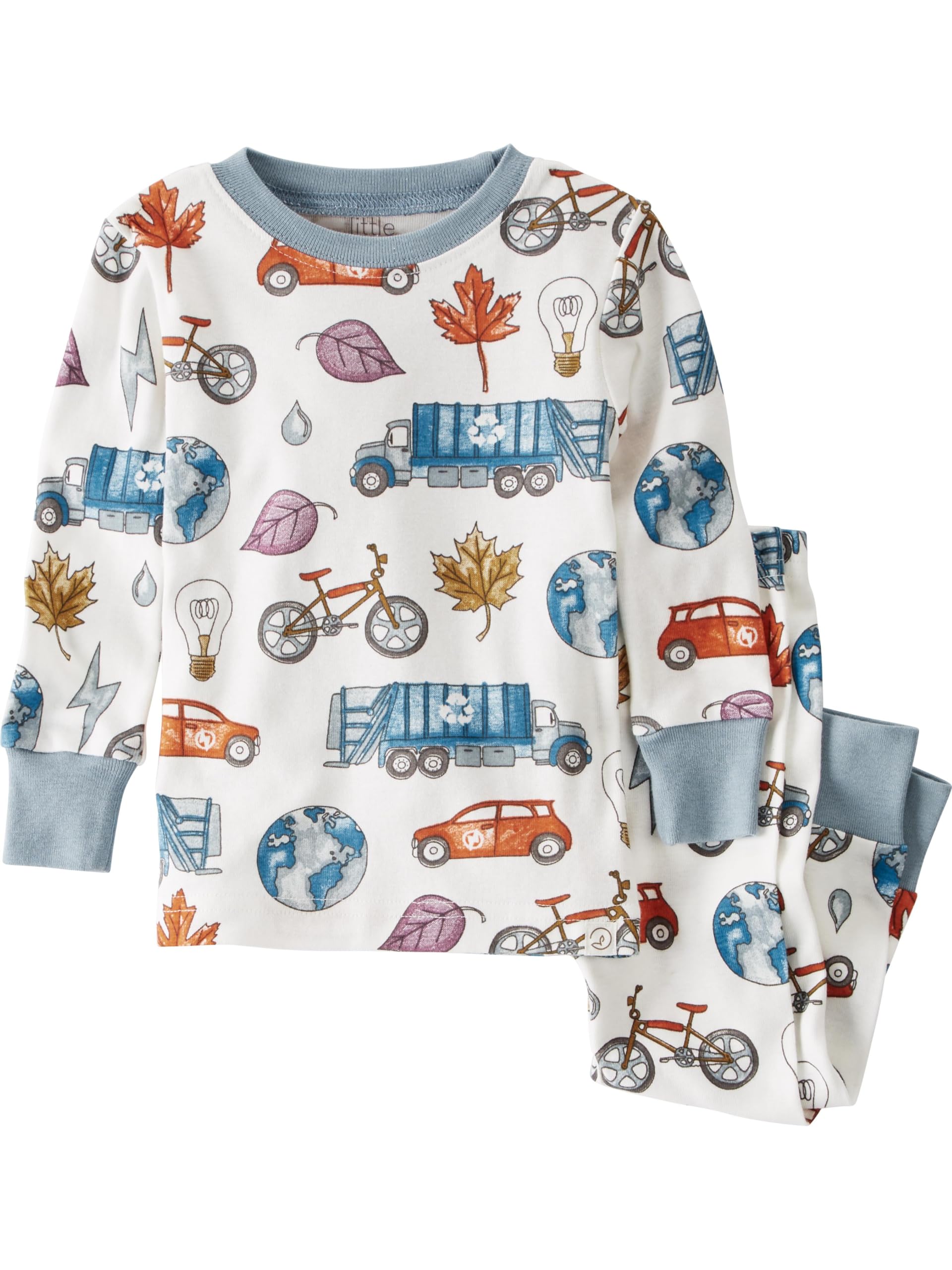 little planet by carters unisex-baby Baby and Toddler 2-piece Pajamas made with Organic Cotton Sustainability Print 18 Months