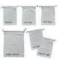 Lucky Love Hospital Bags For Labor and Delivery Diaper Bag Organizing Pouches and Hospital Bag Essentials For Mom (Canvas Drawstring Hospital Pouches)